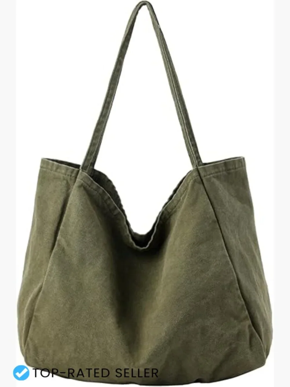 Large Canvas Hobo Tote Work Travel Shoulder Bag Purse